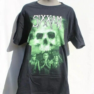 SIXX AM Official Skull Rock MERCH BAND CONCERT MUSIC T-SHIRT NOS XL
